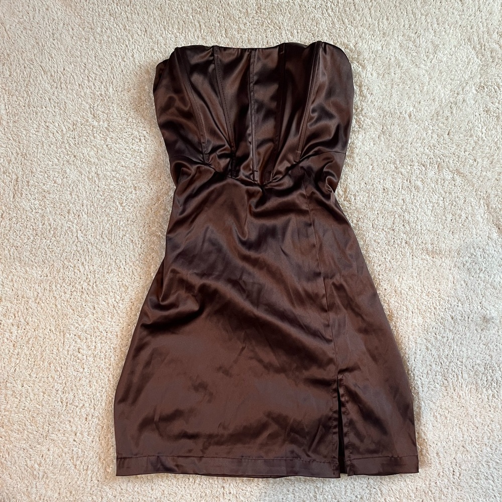 Brown Corset birthday dress